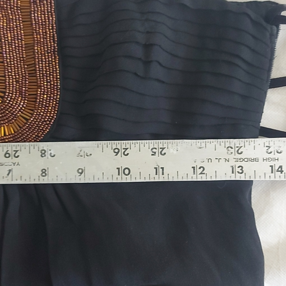 NWT-Ted BakerLondon Silk Maxi, Beaded Neckline - Picture 15 of 16